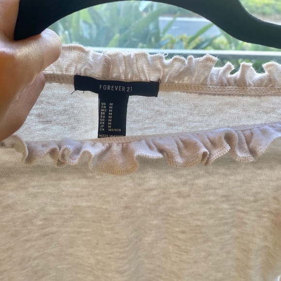 Forever 21 - Off the shoulder long sleeve crop top - Picture 2 of 2